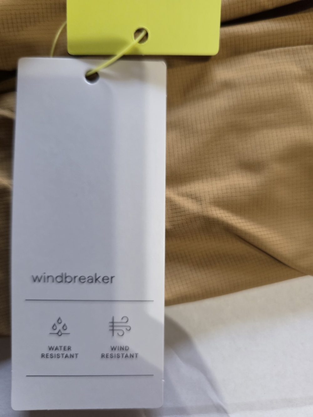 all in motion Men's Hooded Windbreaker Jacket - Tan - Picture 8 of 10
